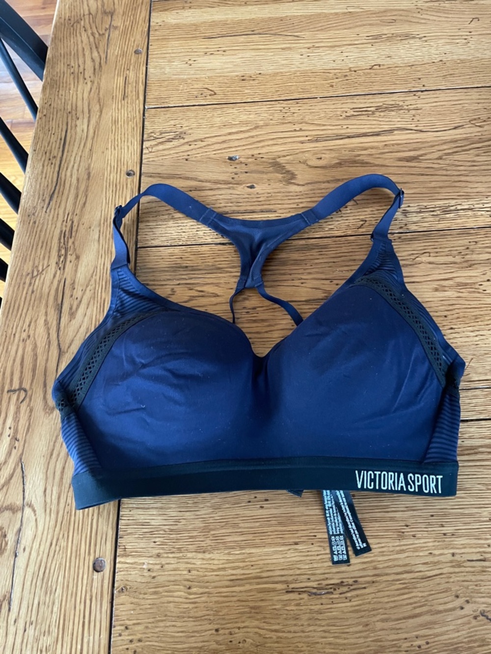VSX Victoria Sport Navy Padded Racerback Sports Bra